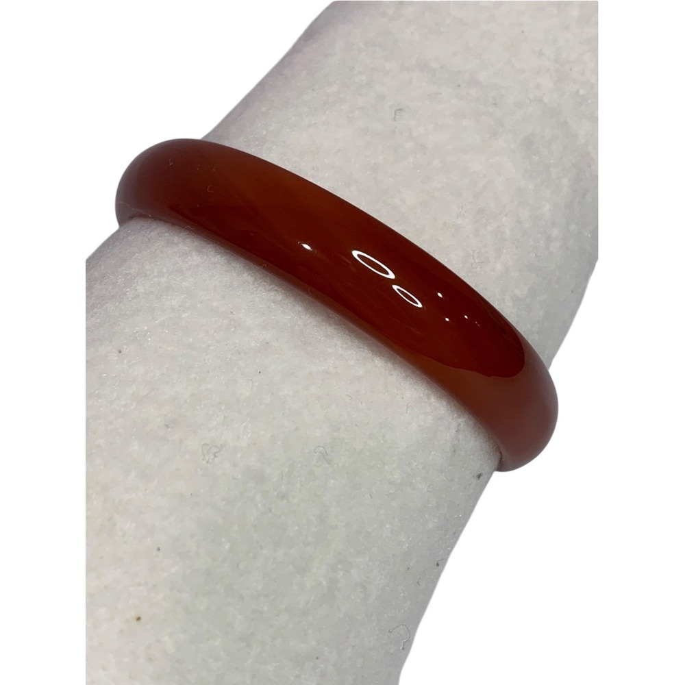 Amber Color Acrylic Bangle Bracelet 2.75" Inside Diameter .5" - Picture 5 of 5